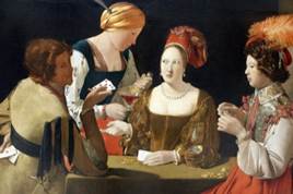 Le Tricheur � l'as de carreau, pintura de George de La Tour